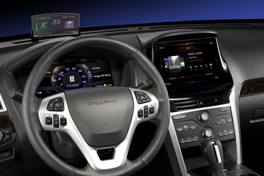 CES 에서 선보인 Delphi 제품이 장착된 Ford 차량
