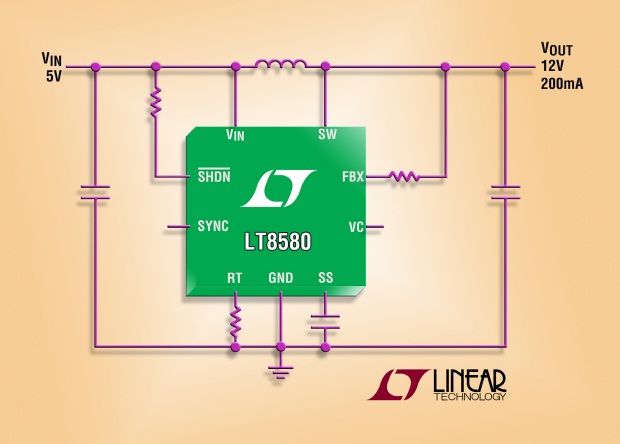 1A, 65V 부스트 DC/DC 컨버터