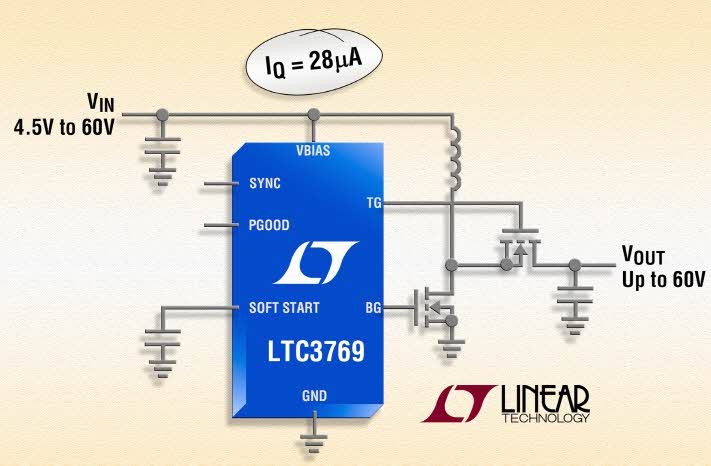 60V 동기식 스텝업 DC/DC 컨트롤러
